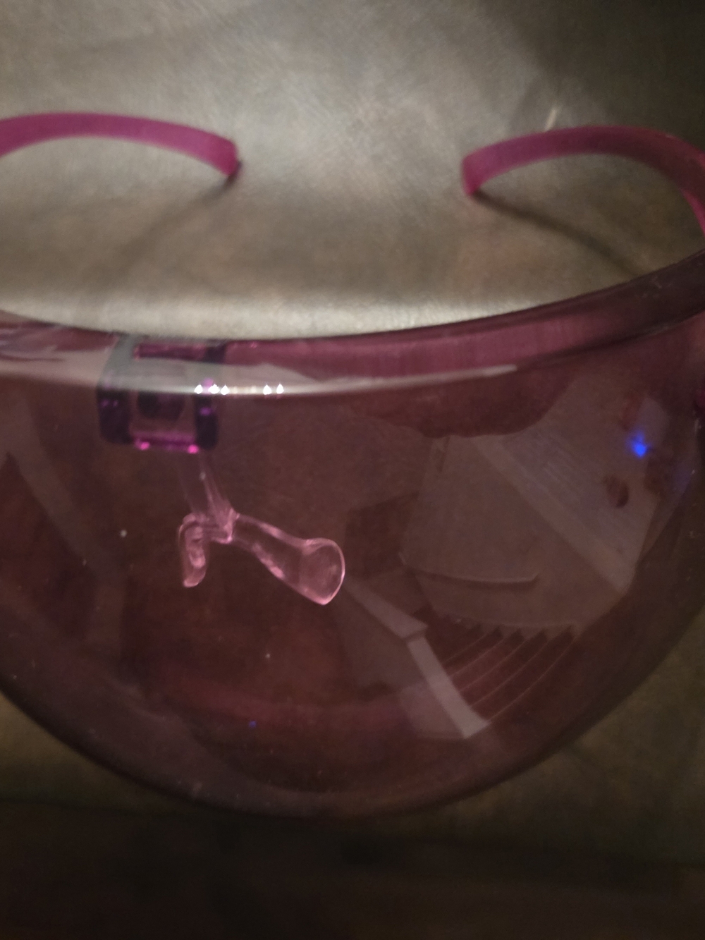 Pink Protective Visor Sunglasses
